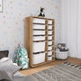 Hanah Home Rine 2D4K8U Nogal y Blanco
